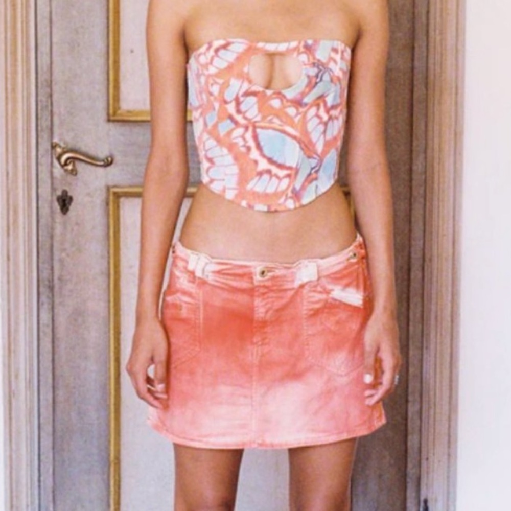 With Jean Butterfly Corset Top for a Night Out